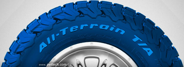 Увеличить All-Terrain T/A KO2 pattern tread design