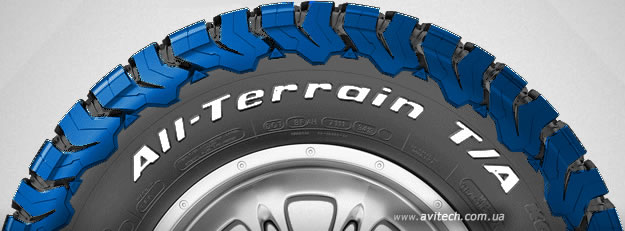 Увеличить All-Terrain T/A KO2 pattern tread design