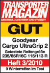 Transporter Magazin, 2010: Отличные показатели на снегу. Лучшие показатели на мокрой и сухой дороге. Очень высокое сопротивление аквапланированию Transporter Magazin, 2007