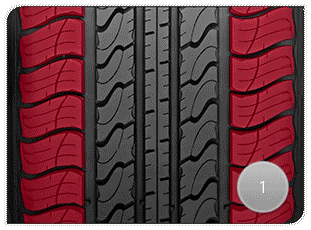 Matador MP82 pattern tread design